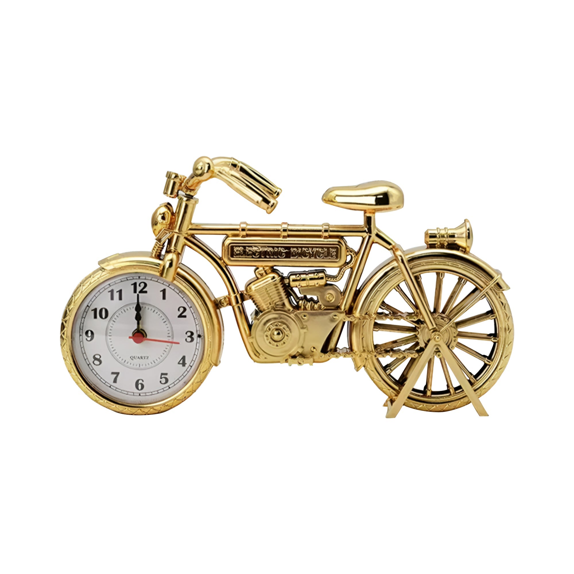 Bicycle Shaped Resin Table Clock metal – Retro Analog~5228