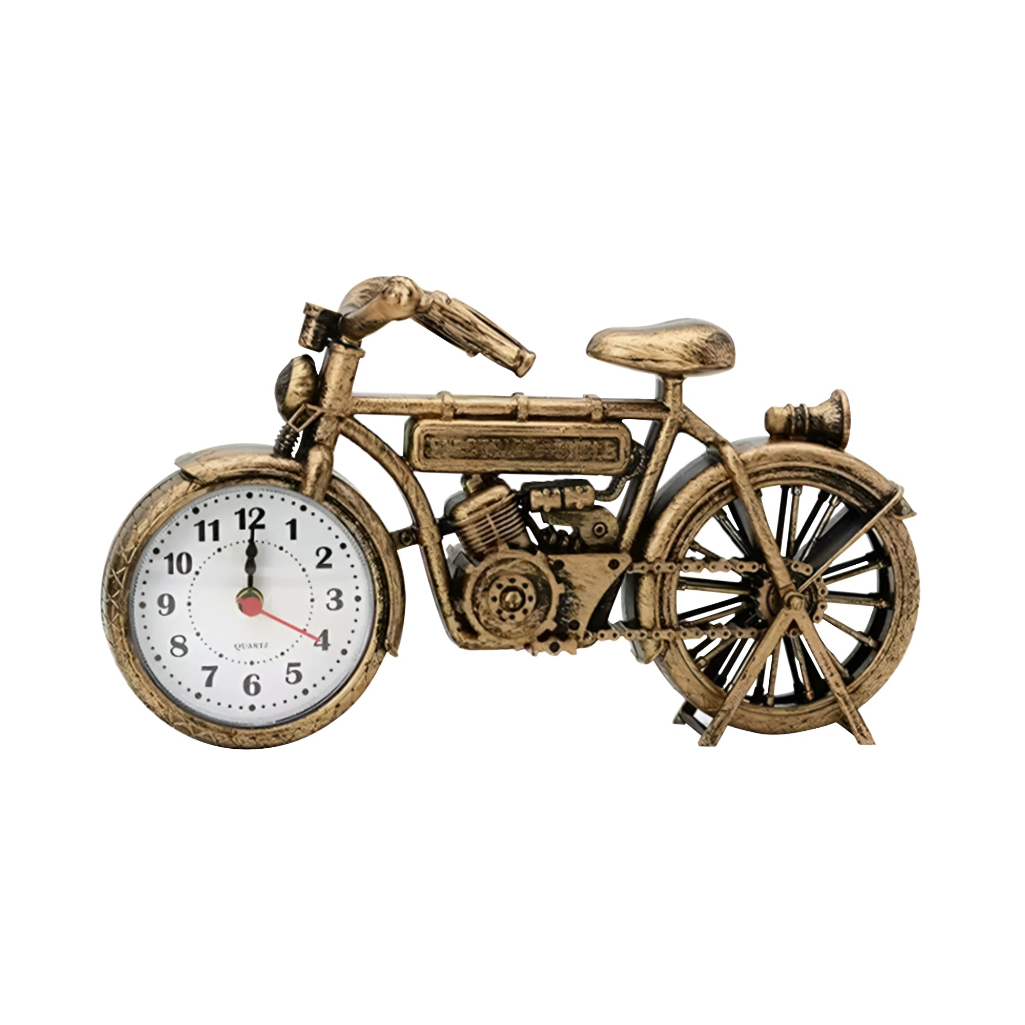 Bicycle Shaped Resin Table Clock metal – Retro Analog~5228