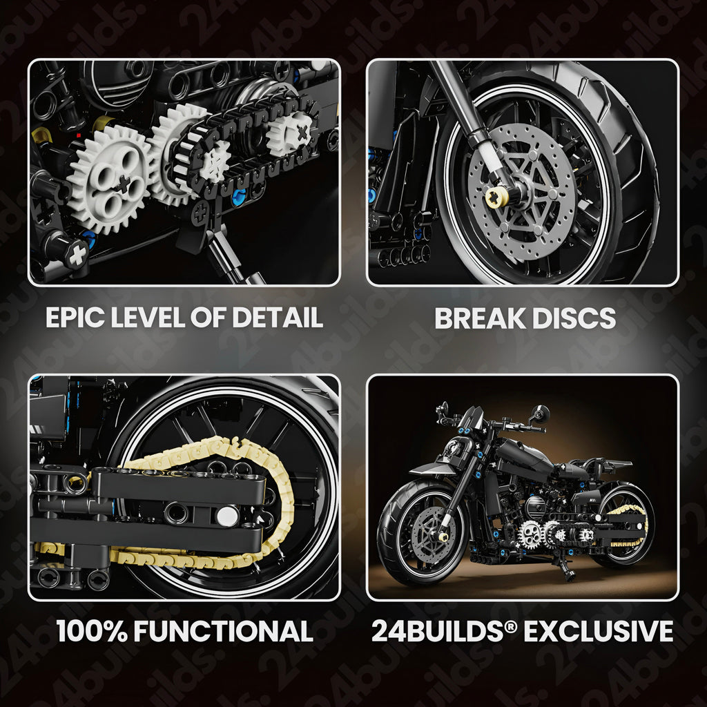 Dark Shadow Motorbike | 680pcs
