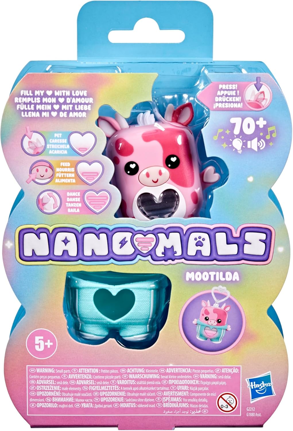 Nano Mals Mootilda the Pink Cow Electronic Fidget Pet
