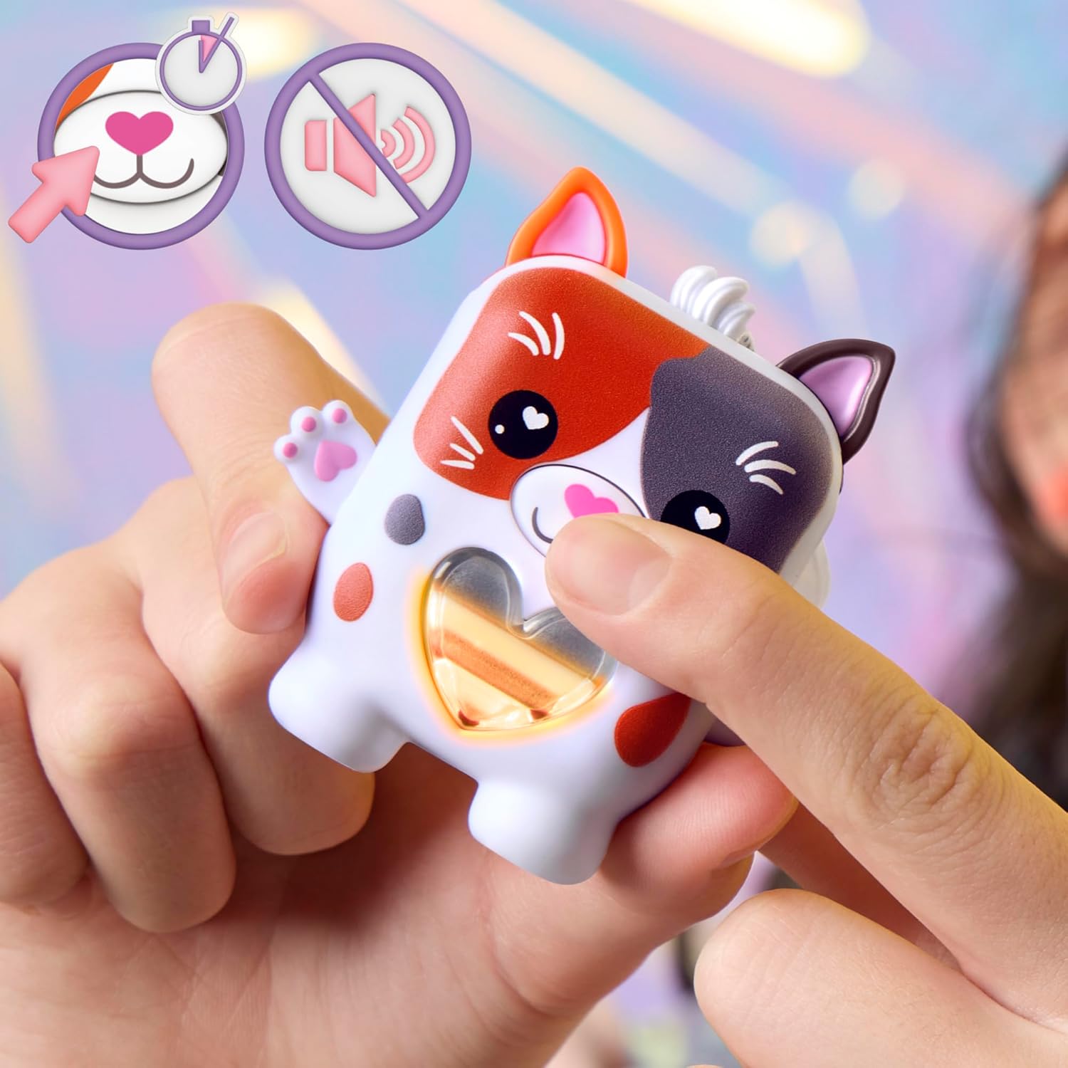Nano Mals Purrnelope the Calico Kitty Electronic Fidget Pet