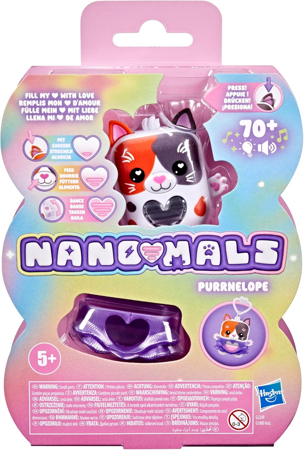 Nano Mals Purrnelope the Calico Kitty Electronic Fidget Pet