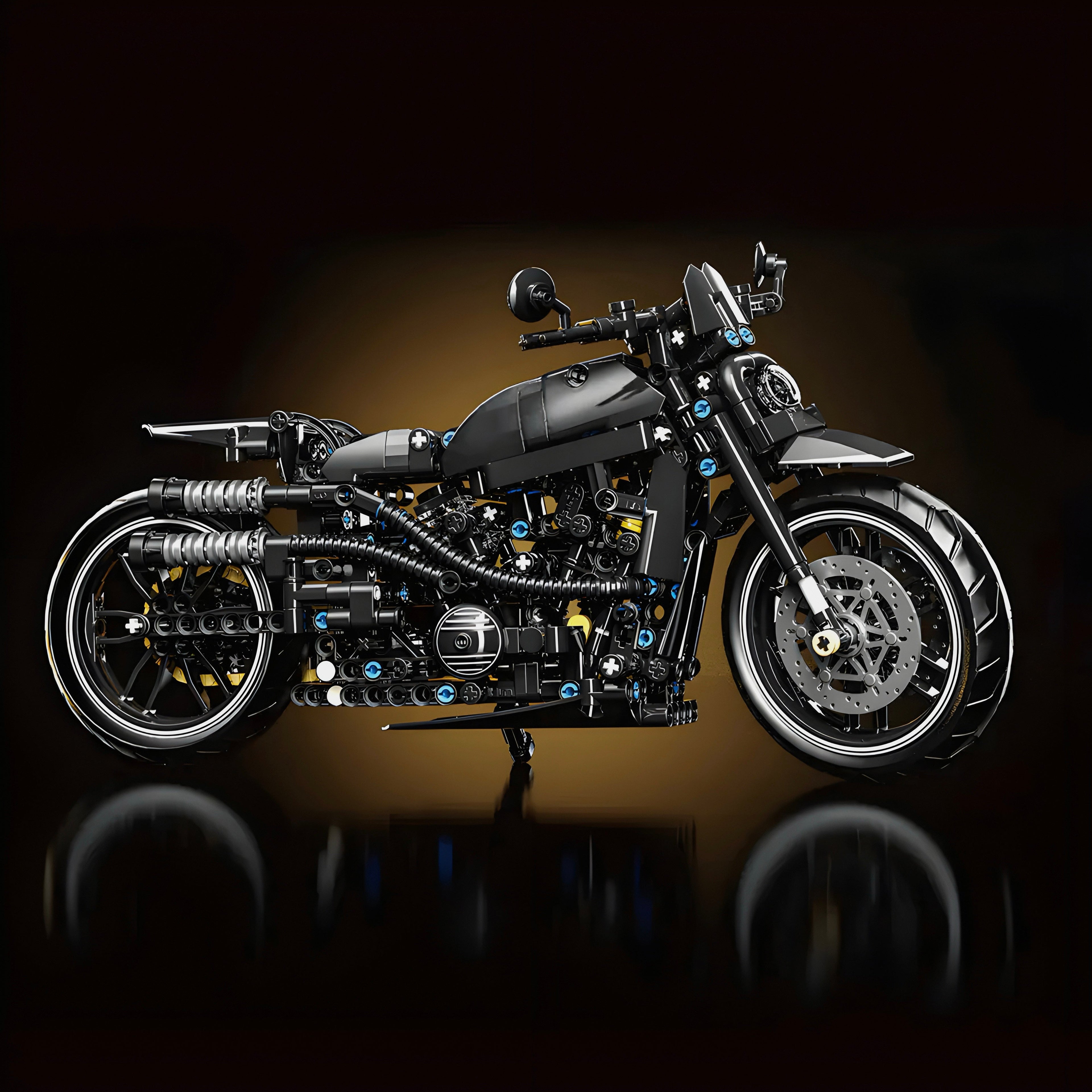 Dark Shadow Motorbike | 680pcs