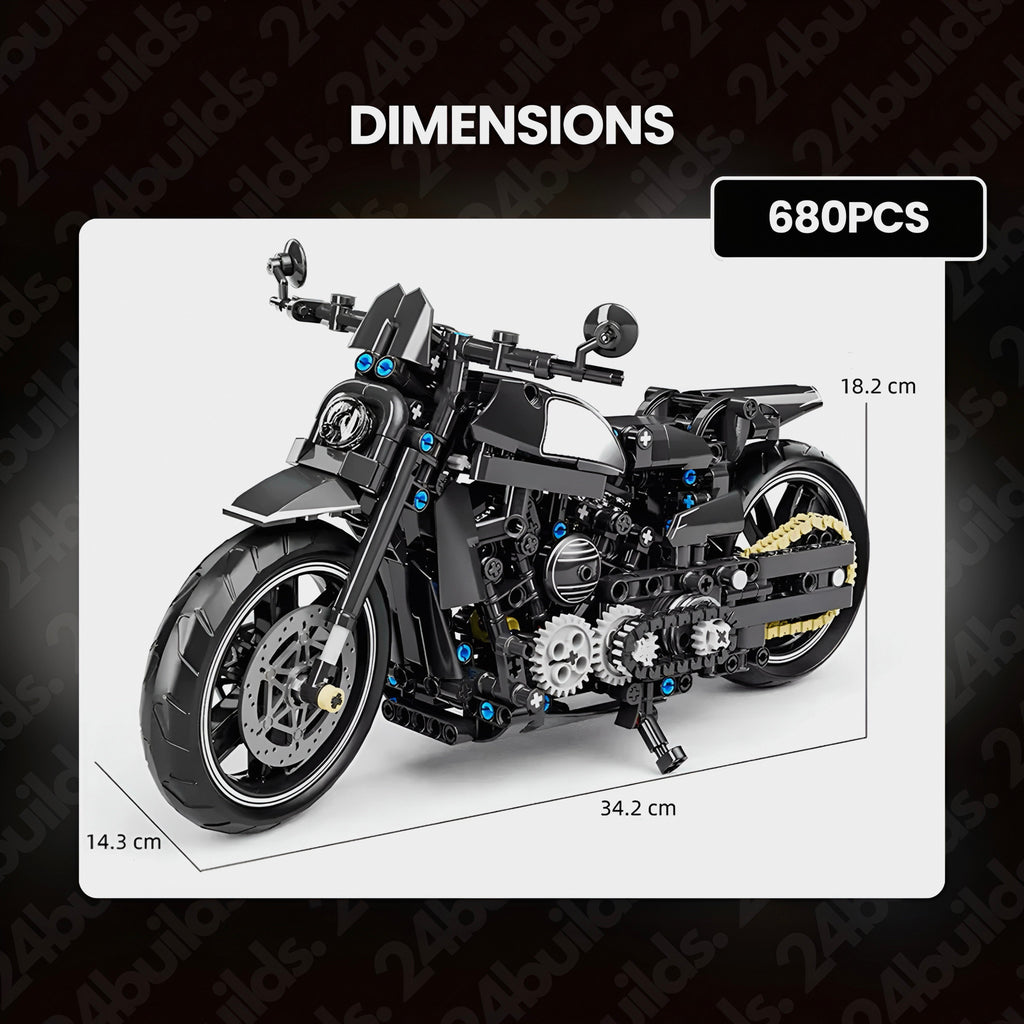 Dark Shadow Motorbike | 680pcs