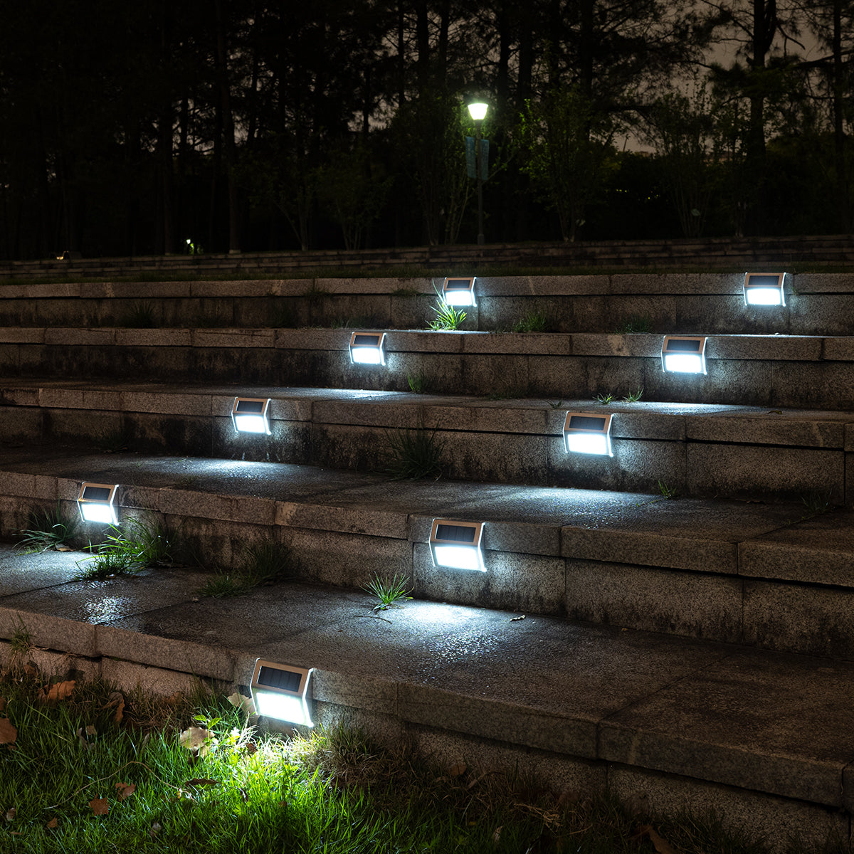 Gigalumi Stainless Steel Solar Deck Lights Set (6&12 Pack)