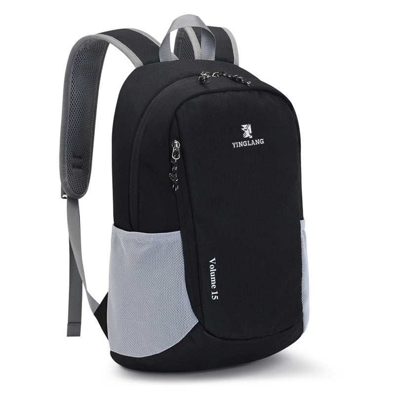 15L Outdoor Leisure Backpack Waterproof & Lightweight, Large Capacity Daypack for Hiking/Camping/Travel
