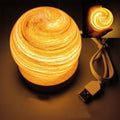NNEDSZ Sunset LED Planet Night Light with Wooden Base, USB Rechargeable