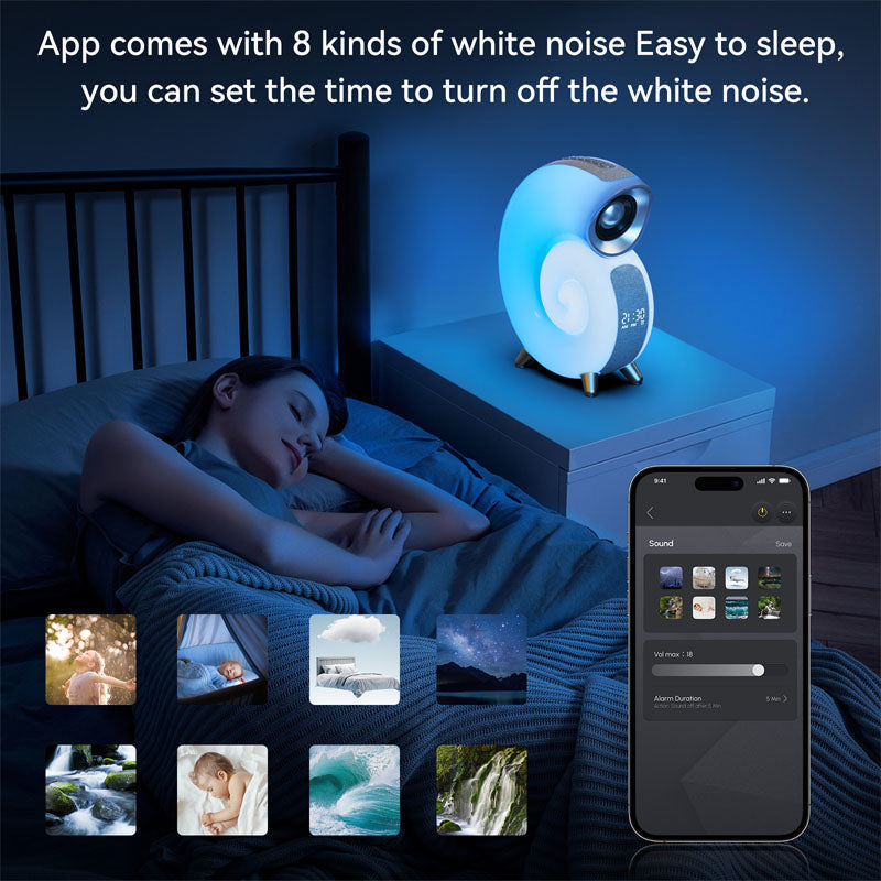 Versatile Sound and Light Table Lamp